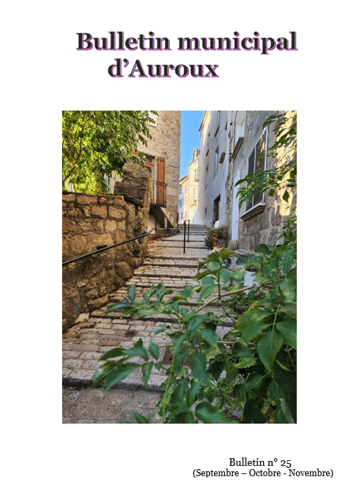 Bulletin Municipal n° 25 (Septembre – Octobre – Novembre)